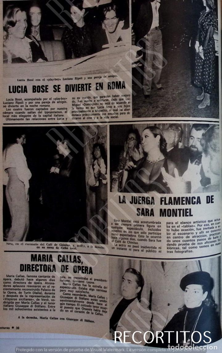 Coleccionismo de revistas y peri&oacute;dicos: LUCIA BOSE SARA MONTIEL MARIA CALLAS