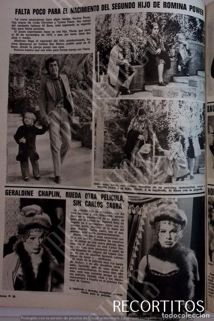 Coleccionismo de Revistas y Peri&oacute;dicos: romina power al bano POWELL ALBANO GERALDINE CHAPLIN