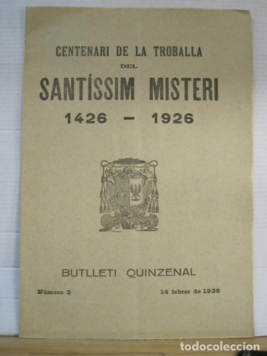 Collection Magazines and Newspapers: SANT JOAN DE LES ABADESSES-CENTENARI TROBALLA SANTISSIM MISTERI-NUM 2 ANY 1926-VER FOTOS-(V-23.979)
