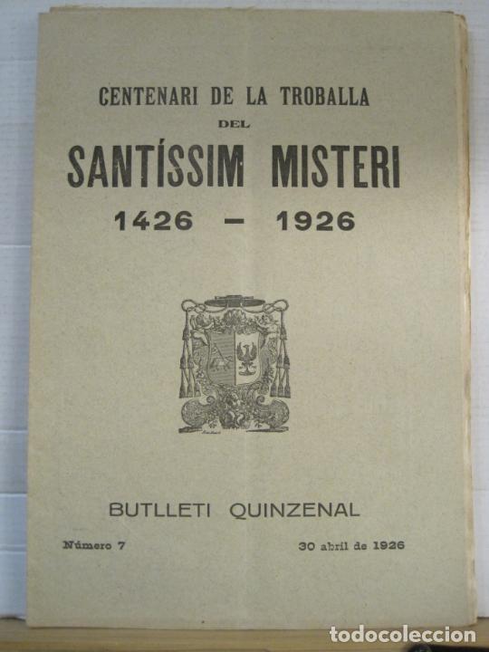 Collection Magazines and Newspapers: SANT JOAN DE LES ABADESSES-CENTENARI TROBALLA SANTISSIM MISTERI-NUM 7 ANY 1926-VER FOTOS-(V-23.982)