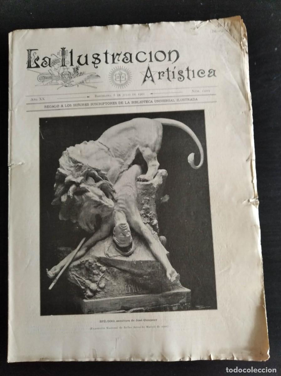 Coleccionismo de Revistas y Peri&oacute;dicos: LA ILUSTRACI&Oacute;N ART&Iacute;STICA. N&ordm; 1019. A&Ntilde;O 1901. EL CONDE LE&Oacute;N TOLSTOI. EXPOSICI&Oacute;N NACIONAL DE BE.. LEER