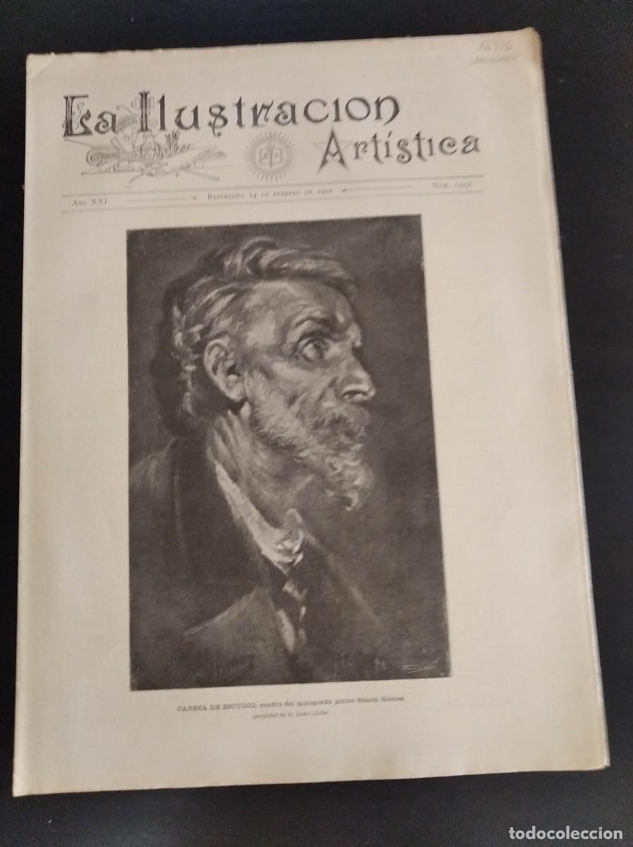 Collection Magazines and Newspapers: LA ILUSTRACI&Oacute;N ART&Iacute;STICA. N&ordm; 1052. A&Ntilde;O 1902. EVOLUCIONES DEL GLOBO SANTOS-DUMONT EN EL PUERTO.. LEER