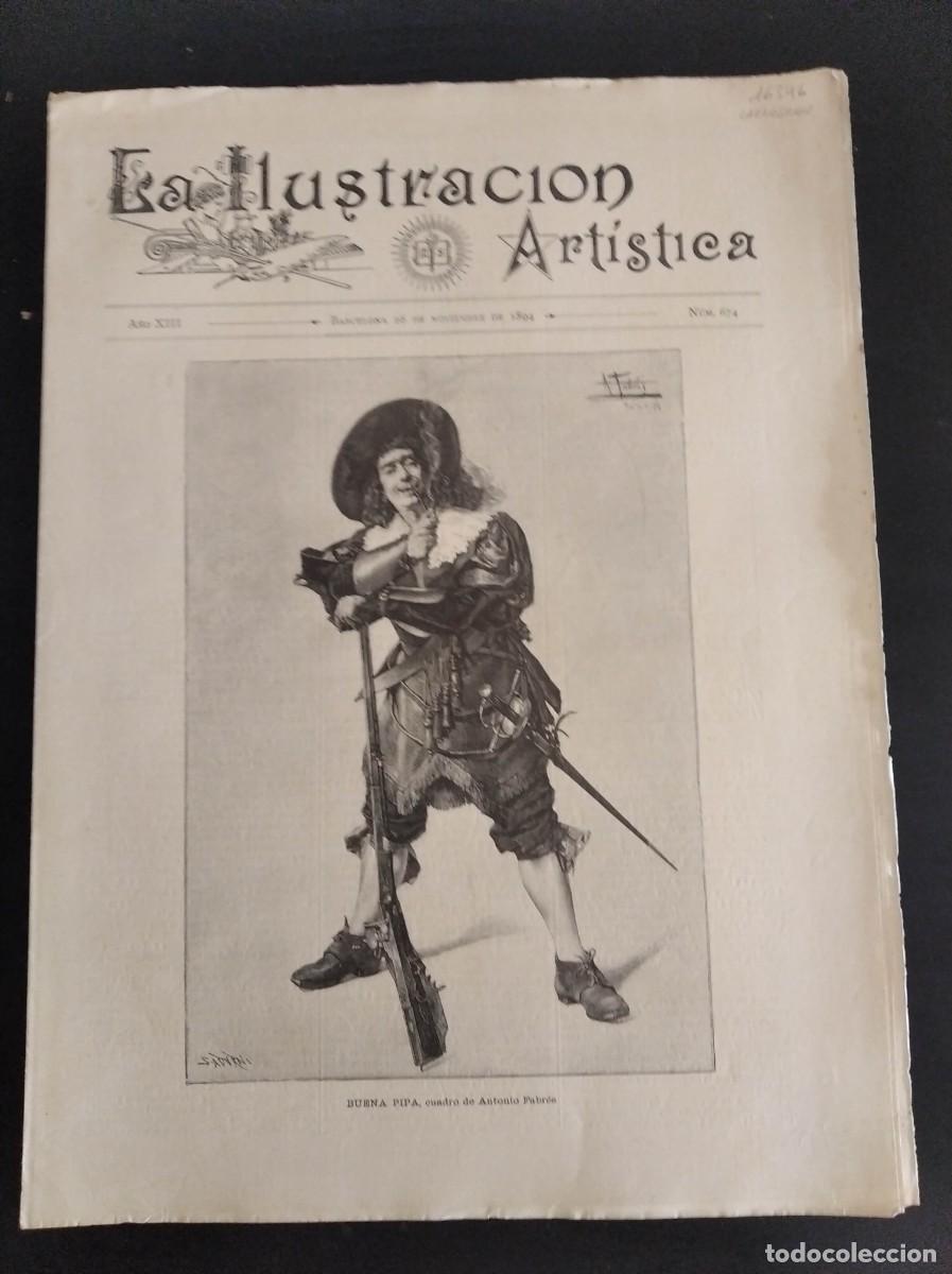 Coleccionismo de revistas y peri&oacute;dicos: LA ILUSTRACI&Oacute;N ART&Iacute;STICA. N&ordm; 674. A&Ntilde;O 1894. FRANCISCO GOYA Y LUCIENTES. ESTATUA DE SHAKESPEAR.. LEER