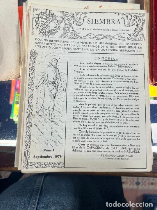 Coleccionismo de Revistas y Peri&oacute;dicos: BOLET&Iacute;N HERMANDAD ESTUDIANTES - N&ordm;1 - SEPTIEMBRE 1979 - SEMANA SANTA SAN FERNANDO