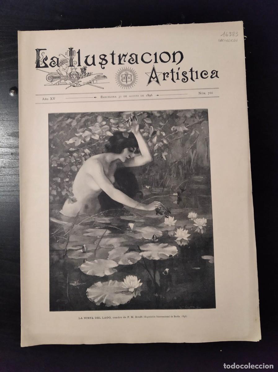 Collezionismo di Riviste e Giornali: LA ILUSTRACI&Oacute;N ART&Iacute;STICA. N&ordm; 766. A&Ntilde;O 1896. RETRATO ECUESTRE DE FELIPE IV (VELAZQUEZ). OBRAS .. LEER