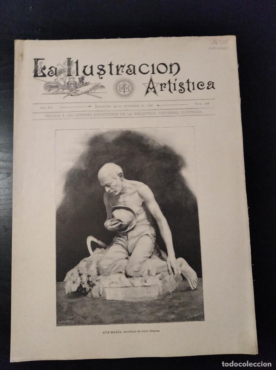 Sammeln von Zeitschriften und Zeitungen: LA ILUSTRACI&Oacute;N ART&Iacute;STICA. N&ordm; 768. A&Ntilde;O 1896. MERCADO EN ZARAGOZA. BARTOLOM&Eacute; COLLEONI. EL PR&Iacute;NC.. LEER