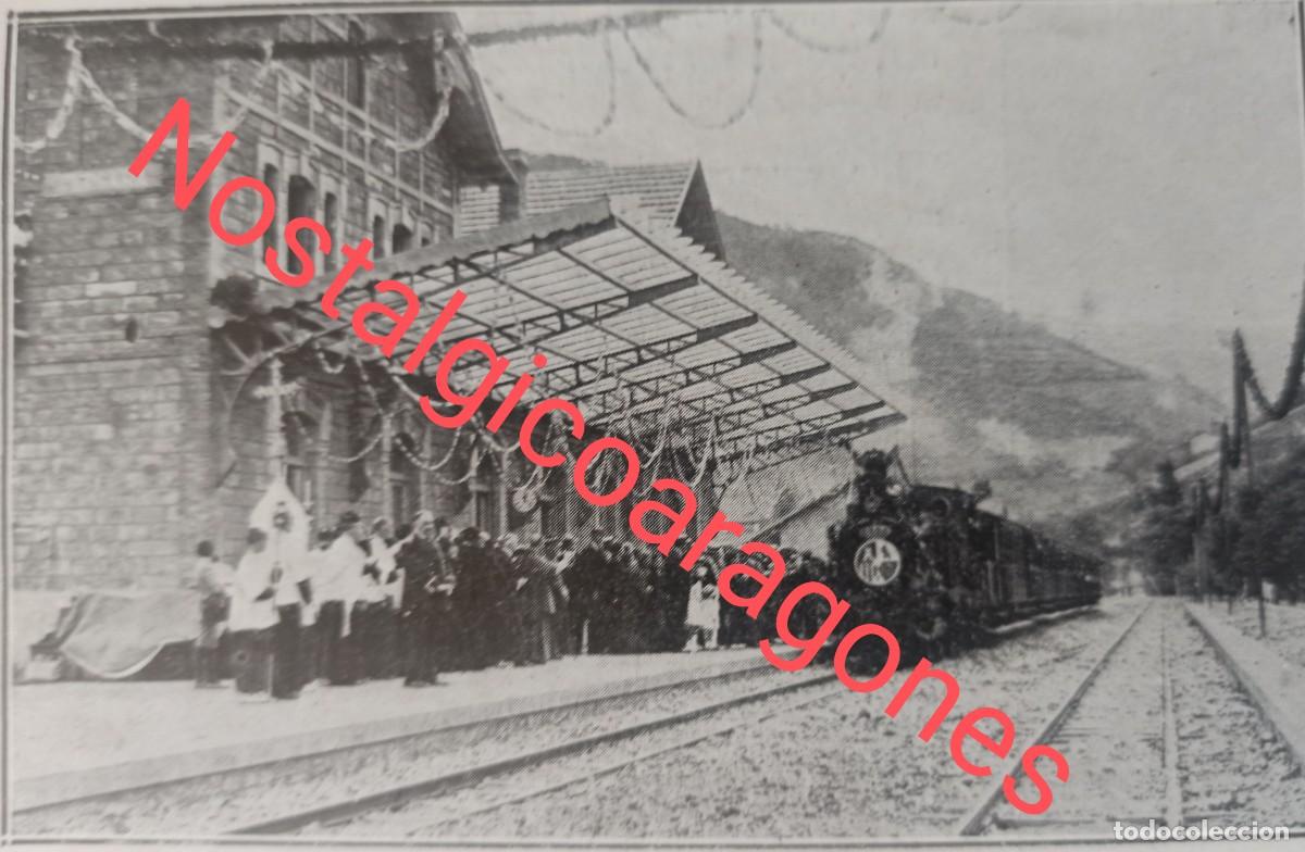 Collectionnisme de Revues et Journaux: Inauguraci&oacute;n ferrocarril Anglo Vasco navarro Vergara Mondrag&oacute;n foto revista prin siglo XX 191R