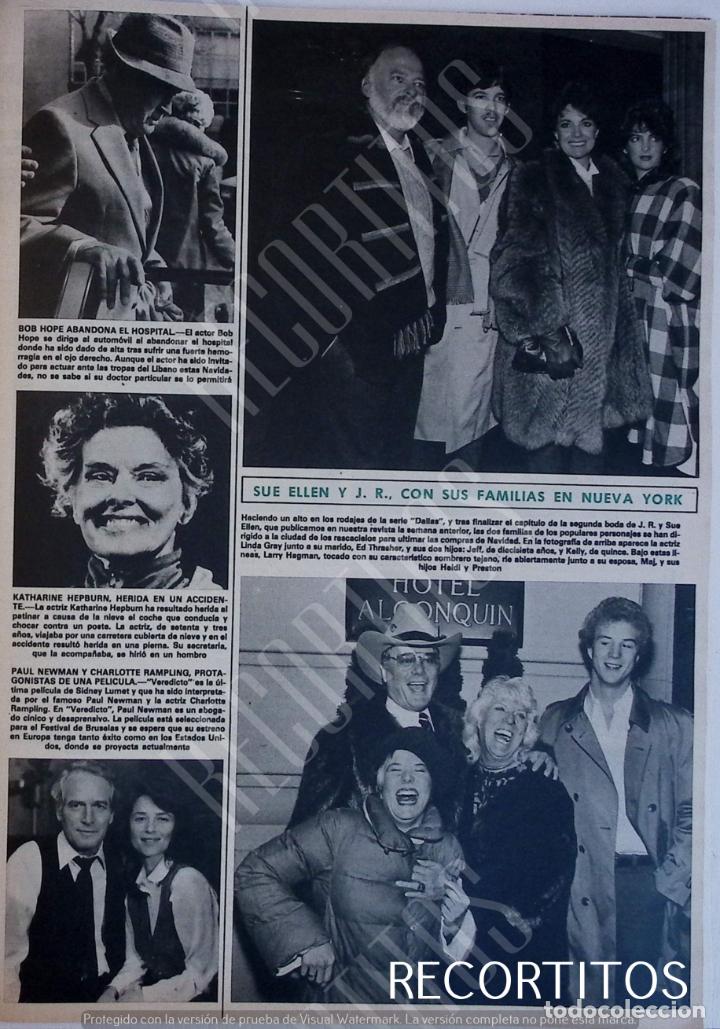 Coleccionismo de Revistas y Peri&oacute;dicos: LARRY HAGMAN JR dallas LINDA GRAY SUE ELLEN PAUL NEWMAN CHARLOTTE RAMPLING