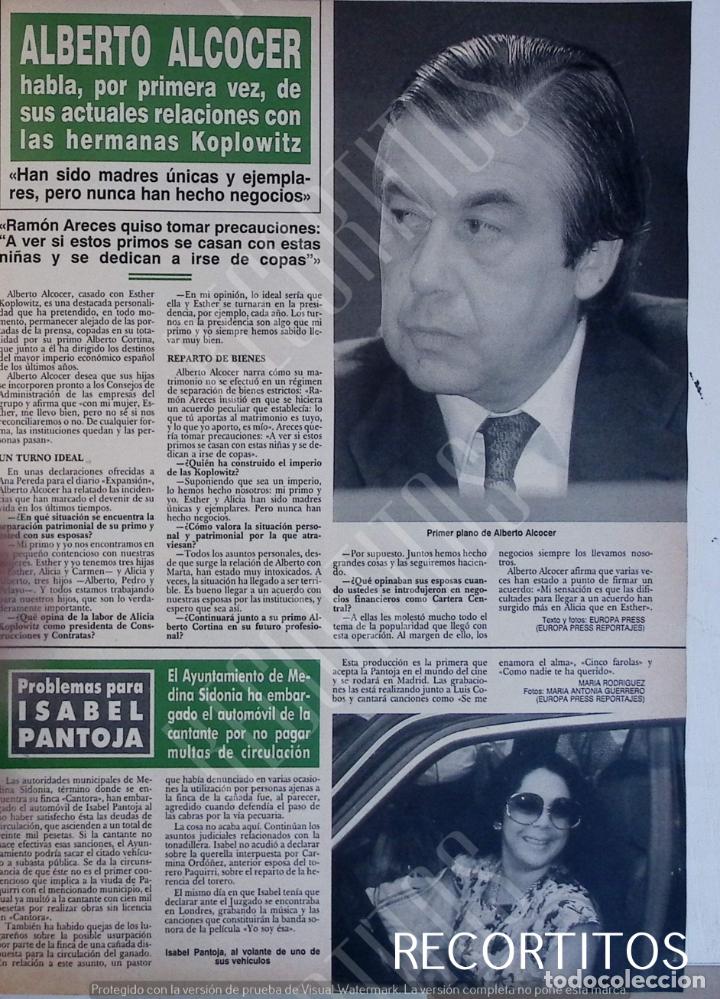 Coleccionismo de Revistas y Peri&oacute;dicos: ISABEL PANTOJA ALBERTO ALCOCER