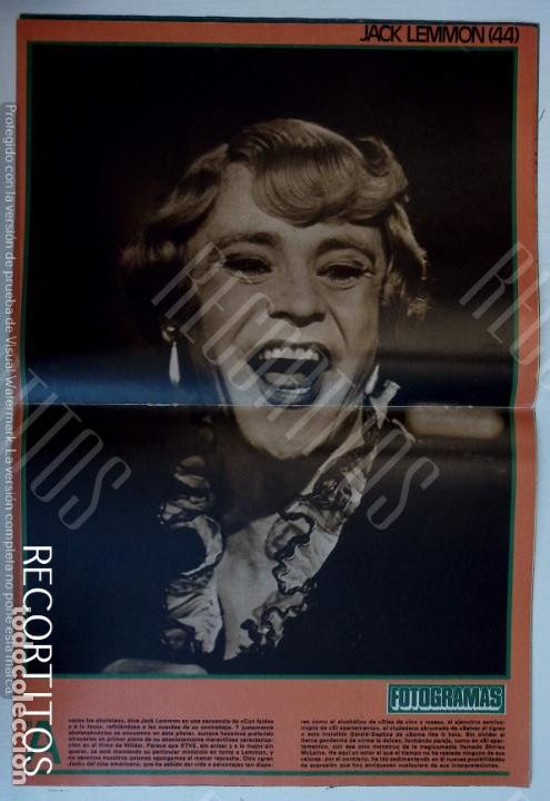 Coleccionismo de Revistas y Peri&oacute;dicos: poster fotogramas 44 jack lemmon ana belen victor manuel