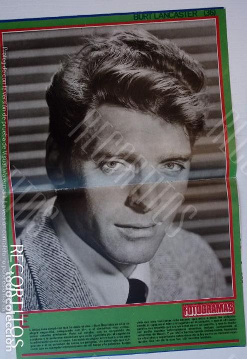Coleccionismo de Revistas y Peri&oacute;dicos: poster fotogramas burt lancaster john lennon liza minnelli