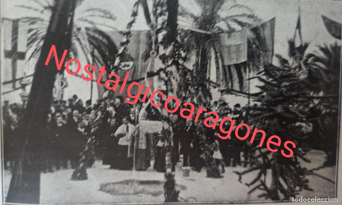 Collectionnisme de Revues et Journaux: Cadiz primera piedra monumento Marqu&eacute;s Comillas foto hoja revista principios siglo XX 191R