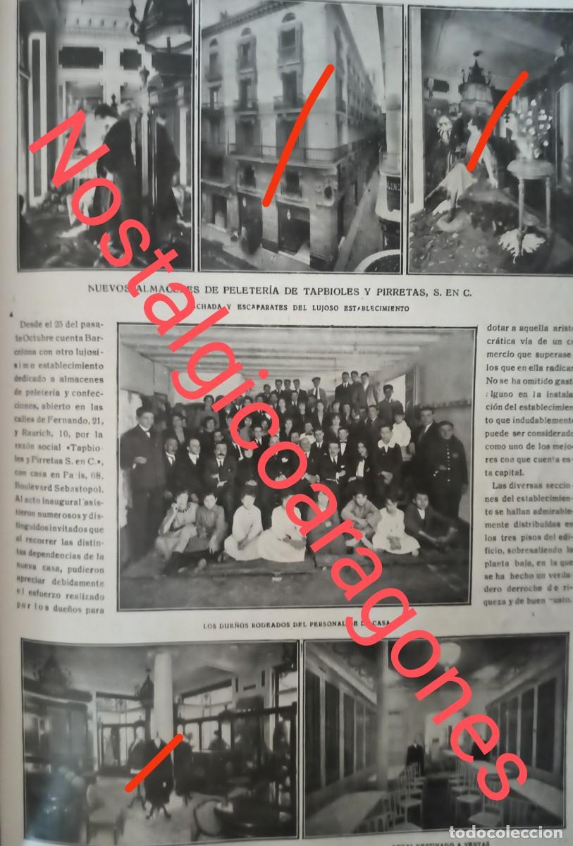 Collectionnisme de Revues et Journaux: Barcelona nueva tienda peleter&iacute;a Tapbioles y Pirretas calle Raurich 10 foto hoja revista XX 191R