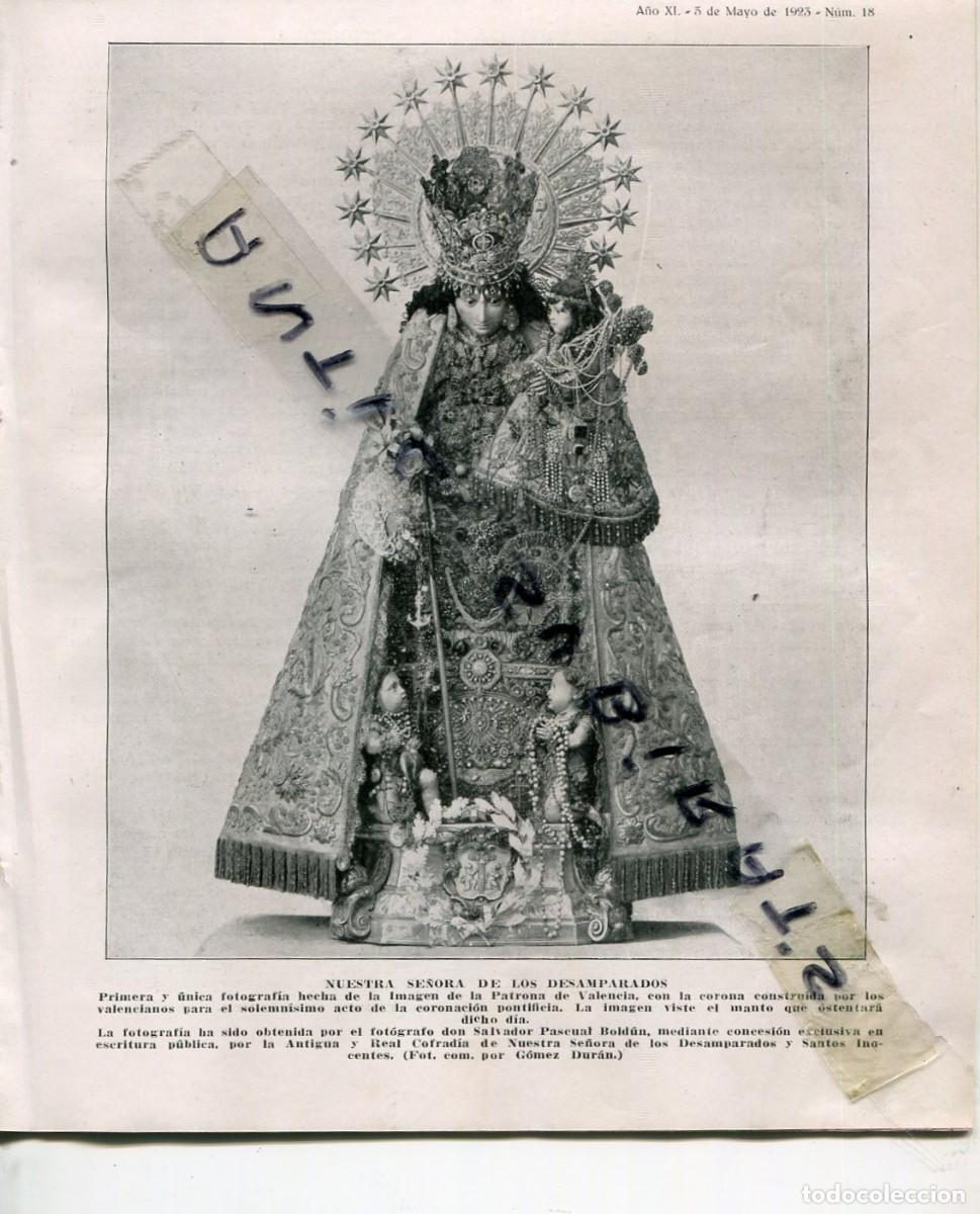 Collectionnisme de Revues et Journaux: REVISTA A&Ntilde;O 1923 FOTO EXCLUSIVADE NUESTRA SE&Ntilde;ONA VIRGEN DE LOS DESAMPARADOS SALVADOR PASCUAL BOLDUN