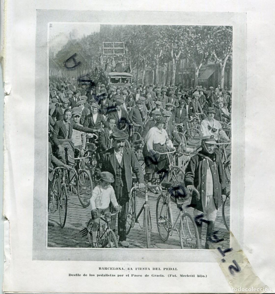 Coleccionismo de Revistas y Peri&oacute;dicos: REVISTA A&Ntilde;O 1923 FIESTADEL CICLISMO EN BARCELONA IGLESIA DE IBARRA GARICOITS GUILLAMET EN VILANOVA