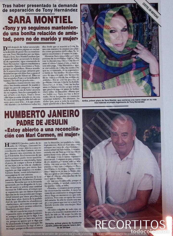 Coleccionismo de revistas y peri&oacute;dicos: SARA MONTIEL HUMBERTO JANEIRO