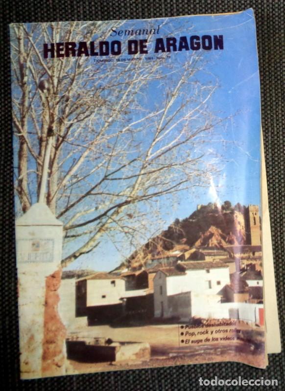 Coleccionismo de Revistas y Peri&oacute;dicos: SEMANAL HERALDO ARAG&Oacute;N N&ordm;79 Marzo 1984. I MUESTRA POP,ROCK Y OTROS ROLLOS TRIBUS. MECANO VIDEOCLIPS