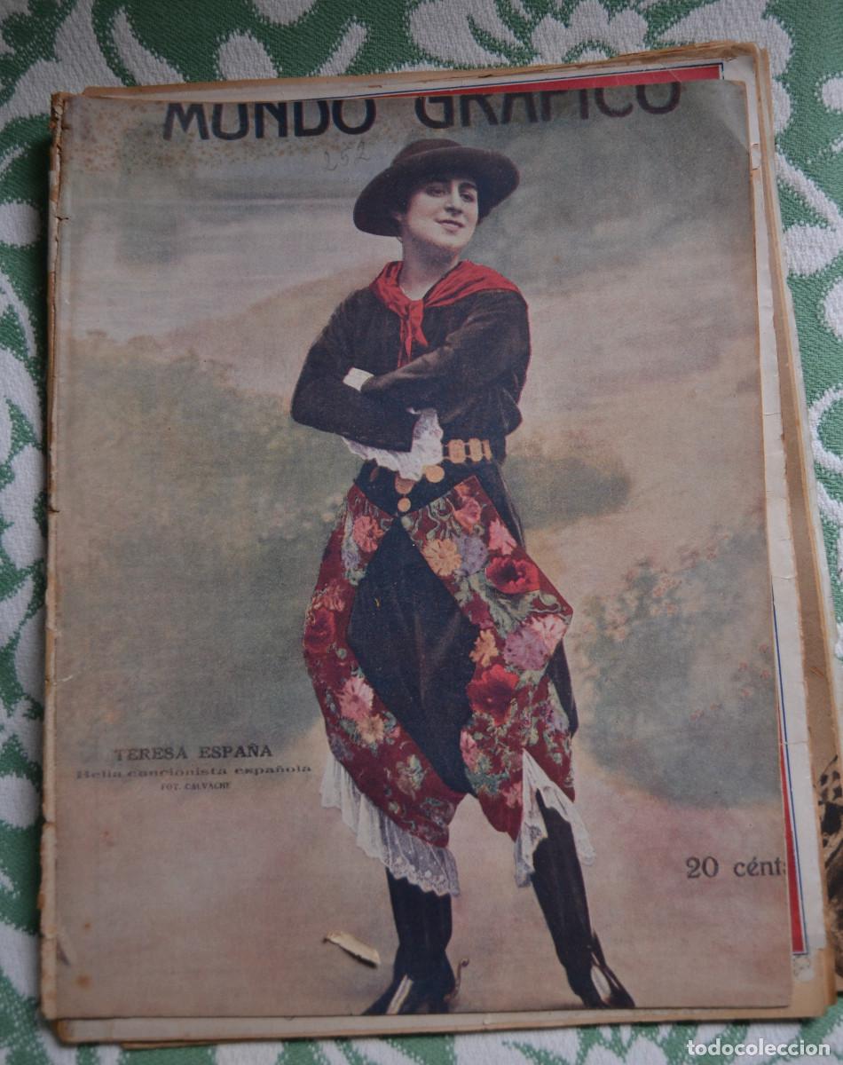 Coleccionismo de Revistas y Peri&oacute;dicos: MUNDO GR&Aacute;FICO n&ordm; 252 Madrid 23-8-1916, &rdquo;La familia real en las regatas de Santander&rdquo;, &ldquo;El concurso