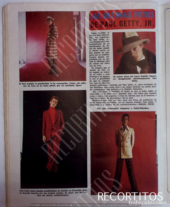 Collectionnisme de Revues et Journaux: PAUL GETTY III JR CON LAS DOS OREJAS