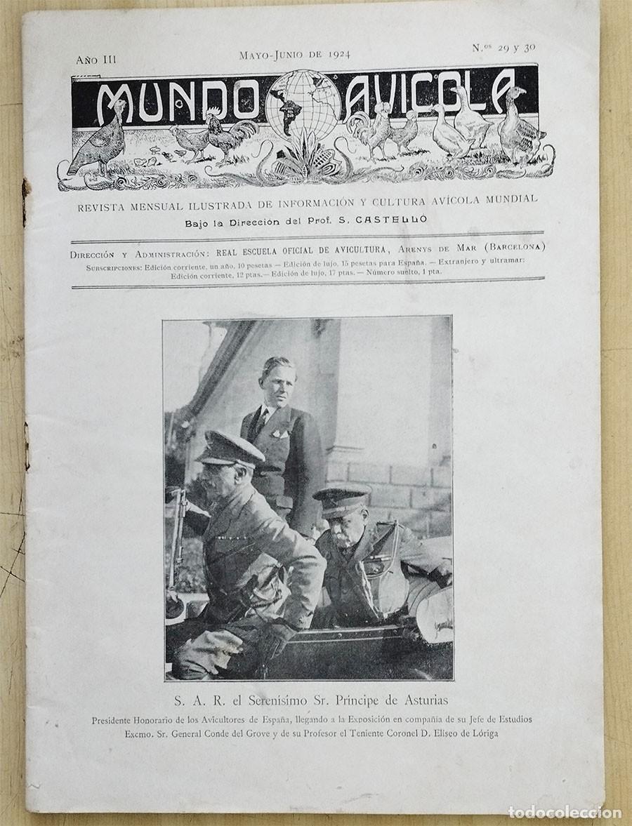 Coleccionismo de Revistas y Peri&oacute;dicos: MUNDO AVICOLA ARENYS DEL MAR MONOGRAFICO EXPOSICION MUNDIAL DE AVICULTURA BARCELONA 1924
