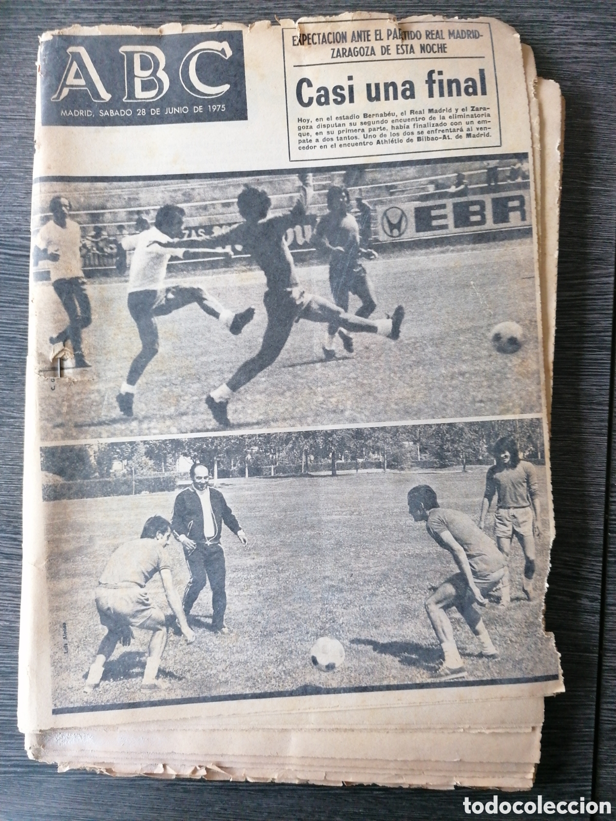 Coleccionismo de Revistas y Peri&oacute;dicos: PERI&Oacute;DICO DIARIO ABC 28 DE JUNIO DE 1975