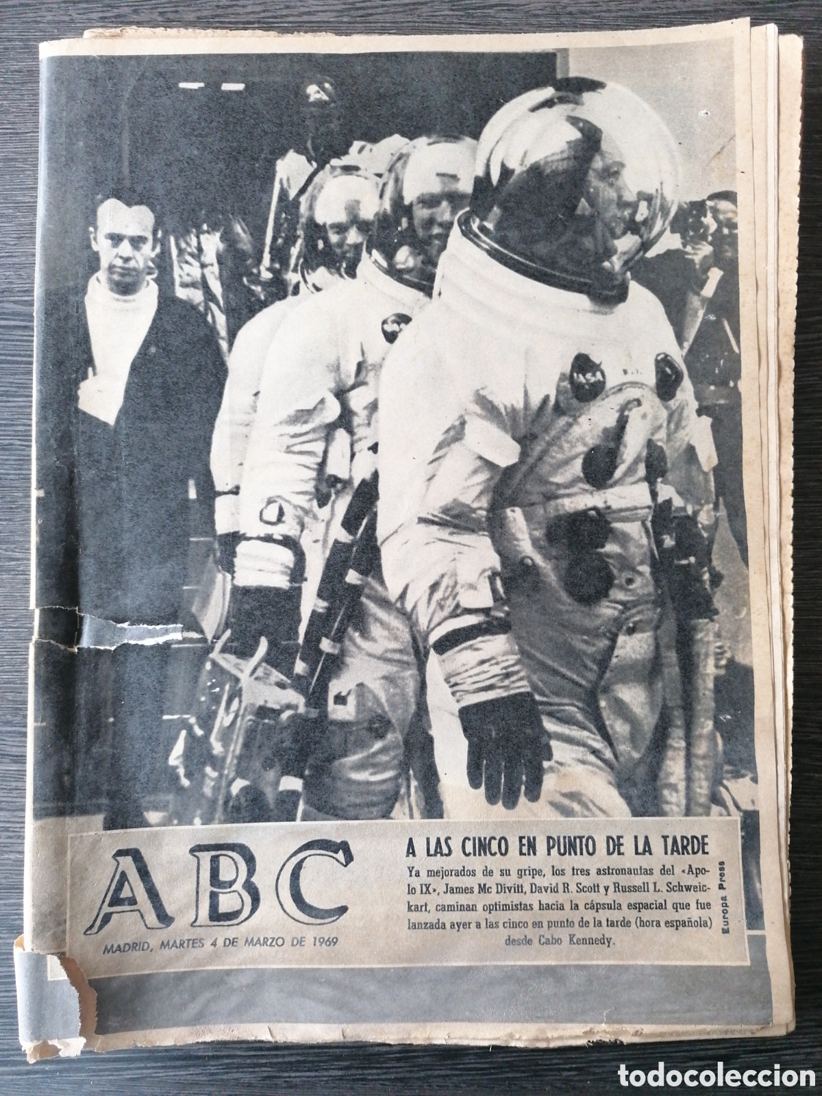 Coleccionismo de Revistas y Peri&oacute;dicos: PERI&Oacute;DICO DIARIO ABC 4 DE MARZO DE 1969