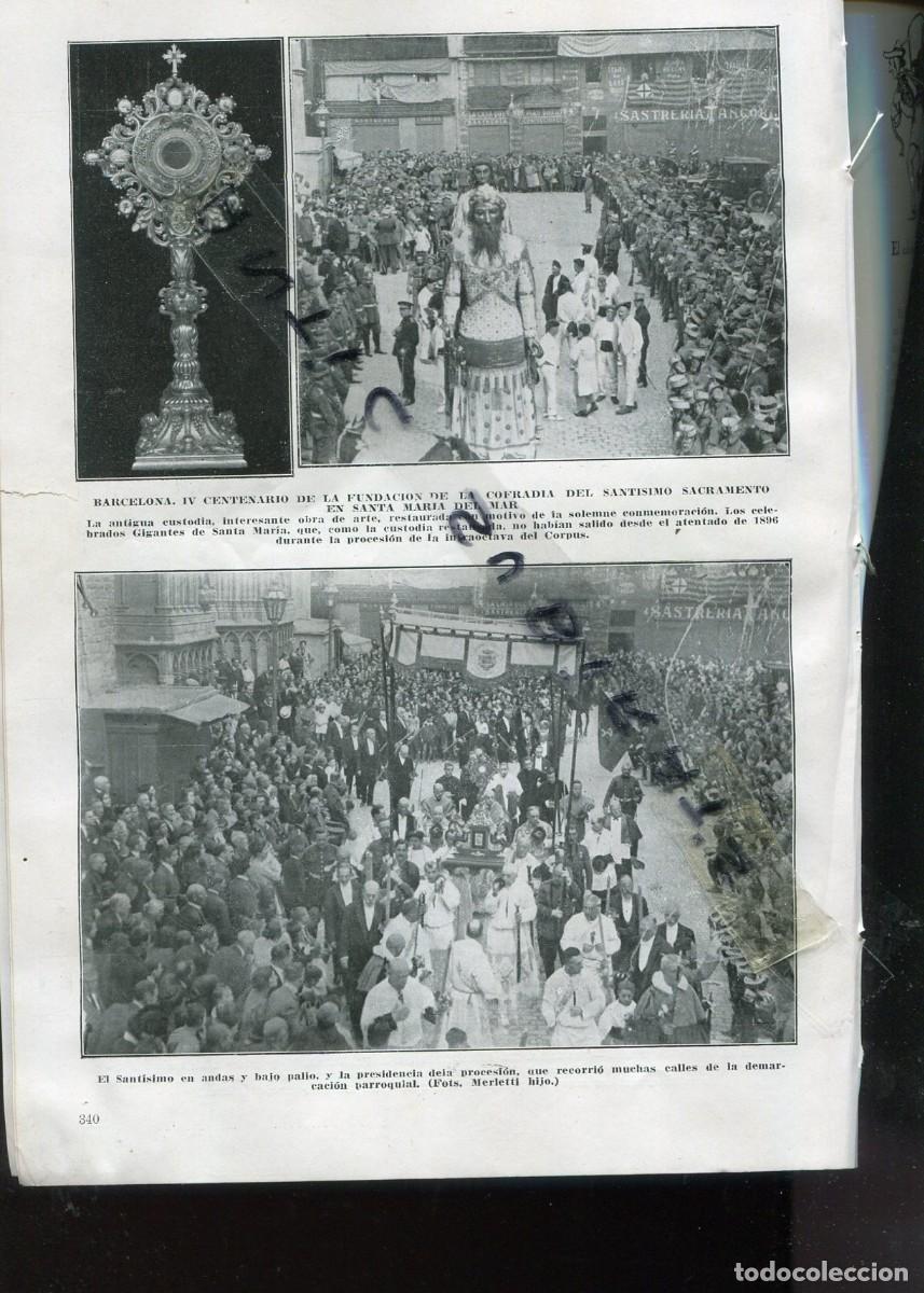 Coleccionismo de Revistas y Peri&oacute;dicos: REVISTA A&Ntilde;O 1923 GIGANTES DE SANTA MARIA DEL MAR EN BARCELONA