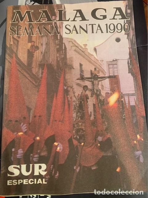 Coleccionismo de Revistas y Peri&oacute;dicos: DIARIO SUR: ESPECIAL MALAGA SEMANA SANTA 1990. BUEN ESTADO. 128 PGAS