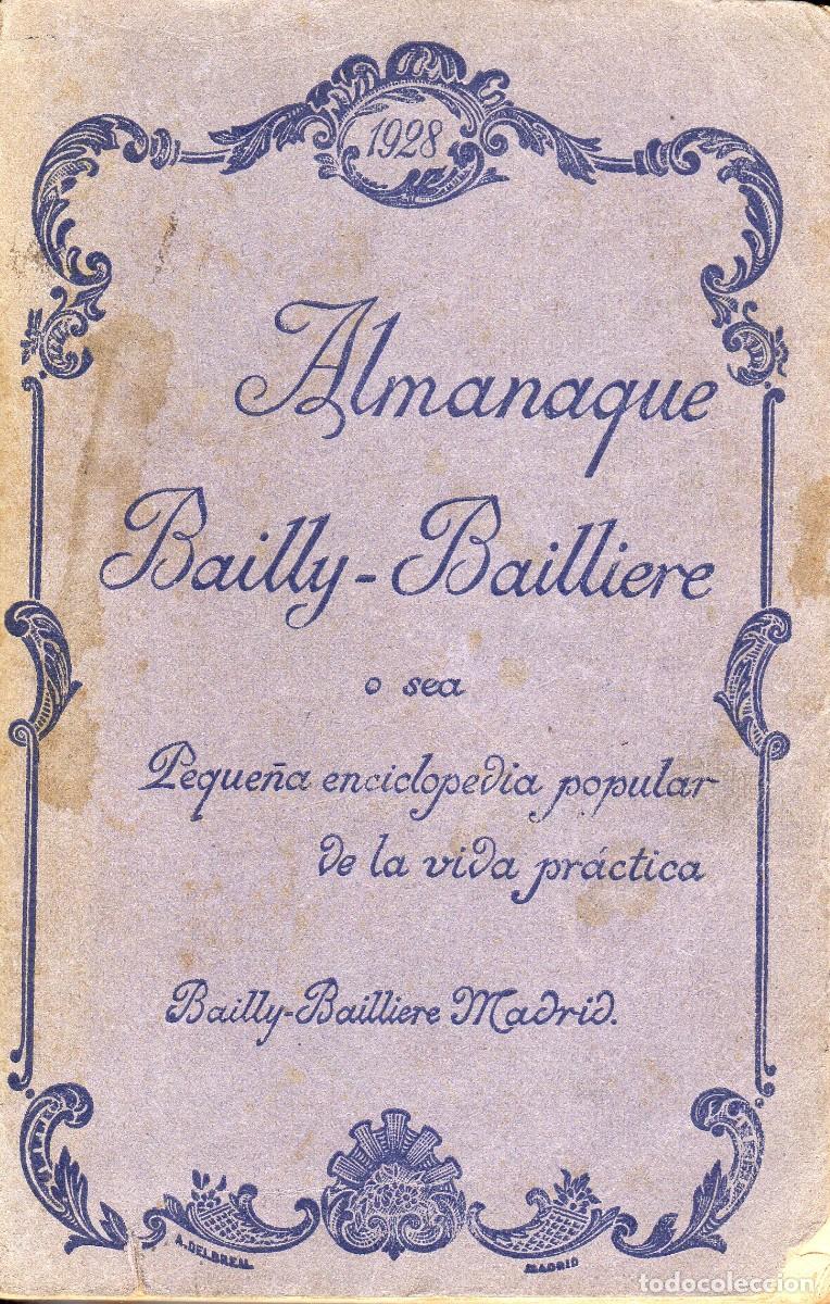 Coleccionismo de Revistas y Peri&oacute;dicos: ALMANAQUE BAILLY-BAILLIERE 1928