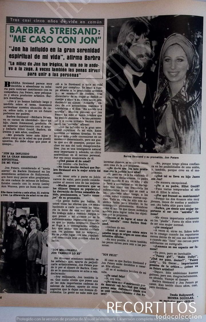 Coleccionismo de Revistas y Peri&oacute;dicos: BARBRA STREISAND JON PETERS