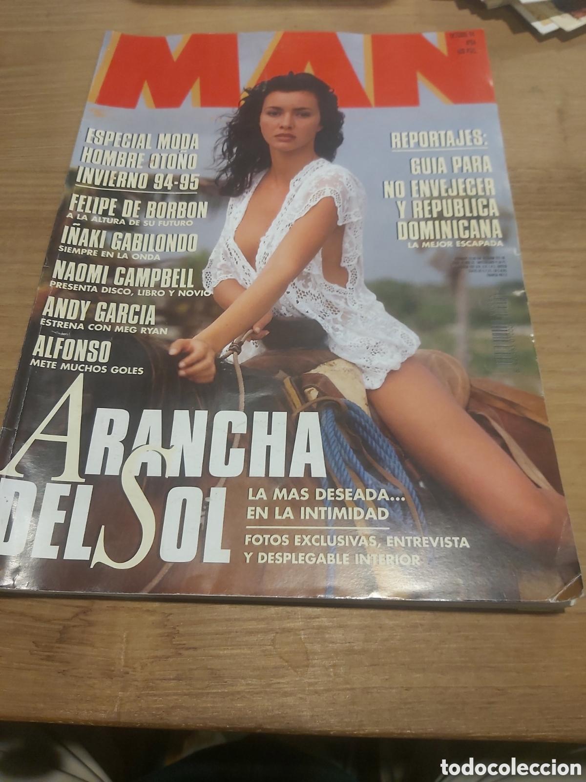 Colecionismo de Revistas e Jornais: Revista man 1994 n&uacute;mero 84 Arancha del Sol / Felipe Borb&oacute;n/.inaki gabilindo/ Andy Garc&iacute;a/ Rep&uacute;blica
