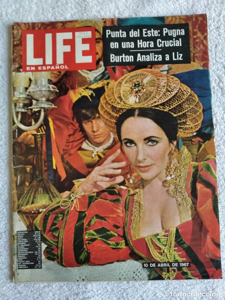 Collectionnisme de Revues et Journaux: LIFE EN ESPA&Ntilde;OL. N&ordm; 7. VOL. 29. BURTON ANALIZA A LIZ. 10 ABRIL 1967.. LEER