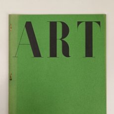 Coleccionismo de Revistas y Periódicos: REVISTA ART N°2 NOVIEMBRE 1933. JUNTA MUNICIPAL DE EXPOSICIONES DE ARTE. BARCELONA. Lote 391650509