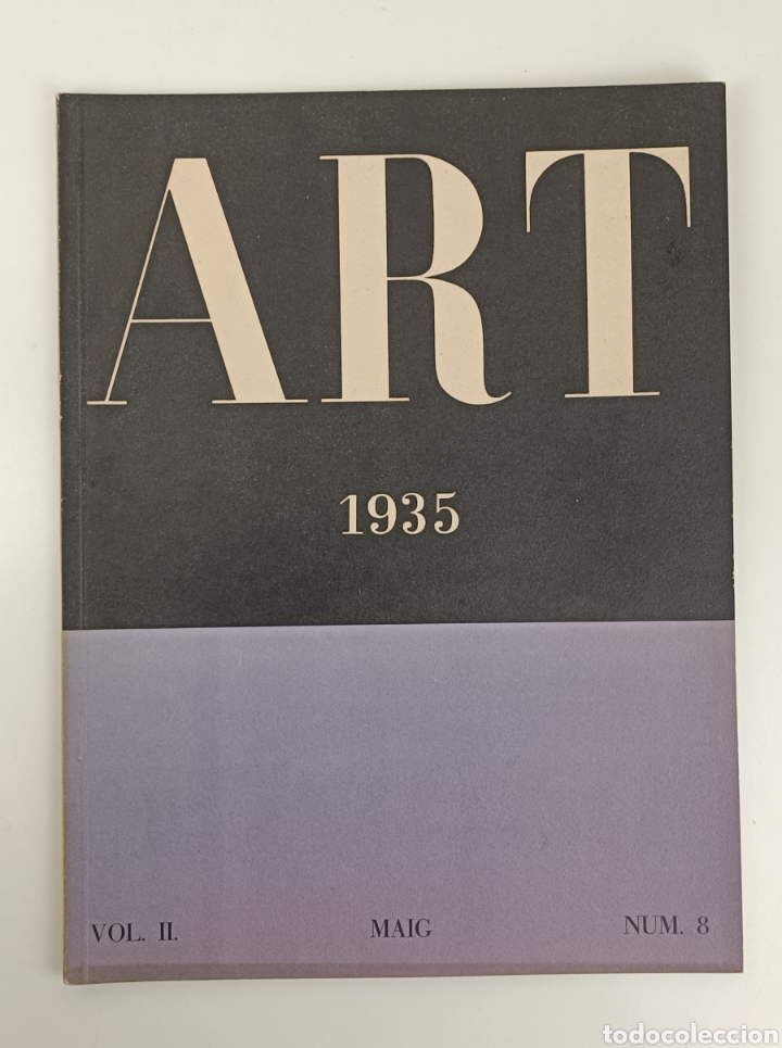 Coleccionismo de revistas y peri&oacute;dicos: REVISTA ART N&deg;8 VOLUMEN II. MAYO 1935. JUNTA MUNICIPAL DE EXPOSICIONES DE ARTE. BARCELONA