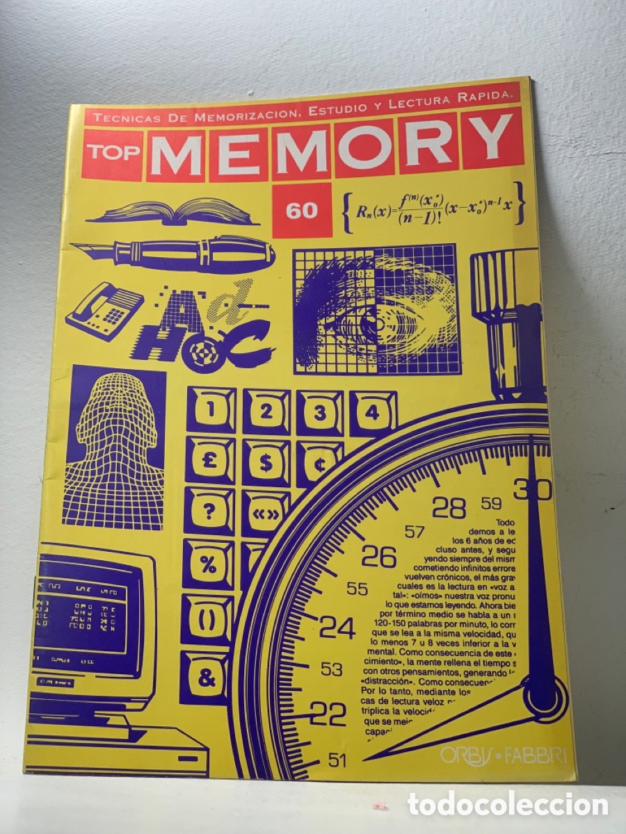 Collection Magazines and Newspapers: REVISTA: TECNICAS DE MEMORIZACI&Oacute;N ESTUDIO Y LECTURA RAPIDA TOP MEMORY N&ordm; 60