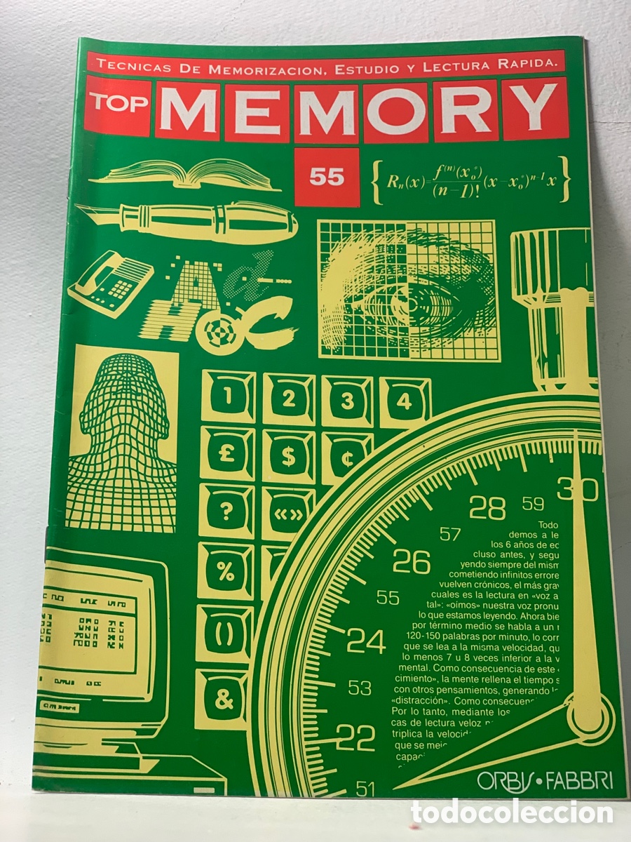 Collection Magazines and Newspapers: REVISTA: TECNICAS DE MEMORIZACI&Oacute;N ESTUDIO Y LECTURA RAPIDA TOP MEMORY N&ordm; 55