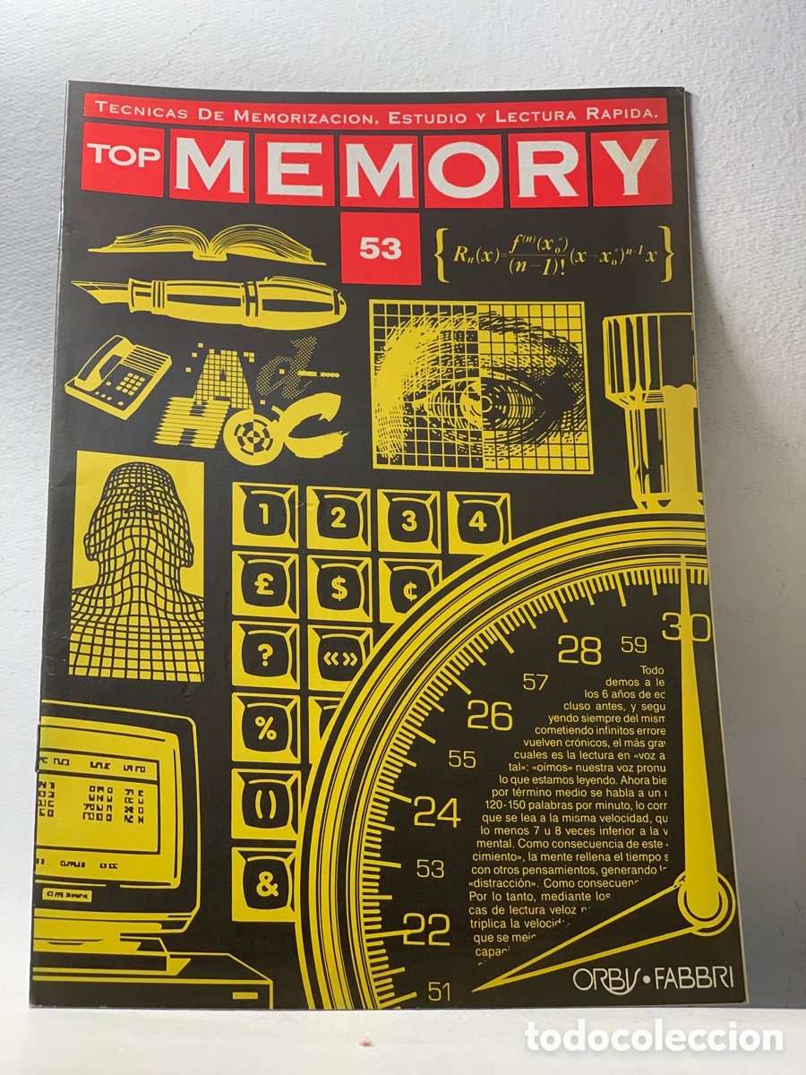 Collection Magazines and Newspapers: REVISTA: TECNICAS DE MEMORIZACI&Oacute;N ESTUDIO Y LECTURA RAPIDA TOP MEMORY N&ordm; 53