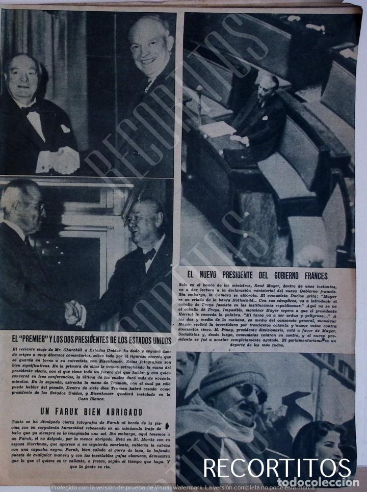 Coleccionismo de Revistas y Peri&oacute;dicos: encuentro historico churchill truman faruk