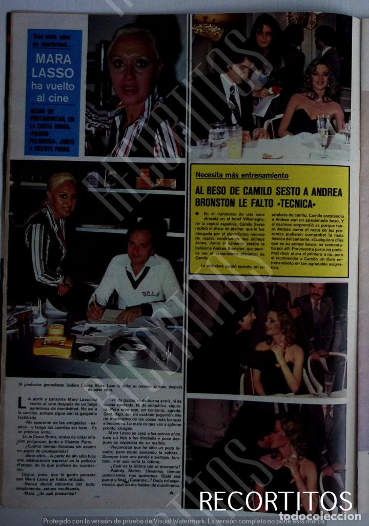 Coleccionismo de revistas y peri&oacute;dicos: camilo sesto andrea bronston mara lasso