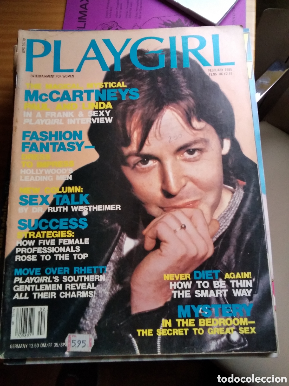 Coleccionismo de Revistas y Peri&oacute;dicos: Playgirl americano revista desnudos masculinos 1985 febrero Paul mccartney