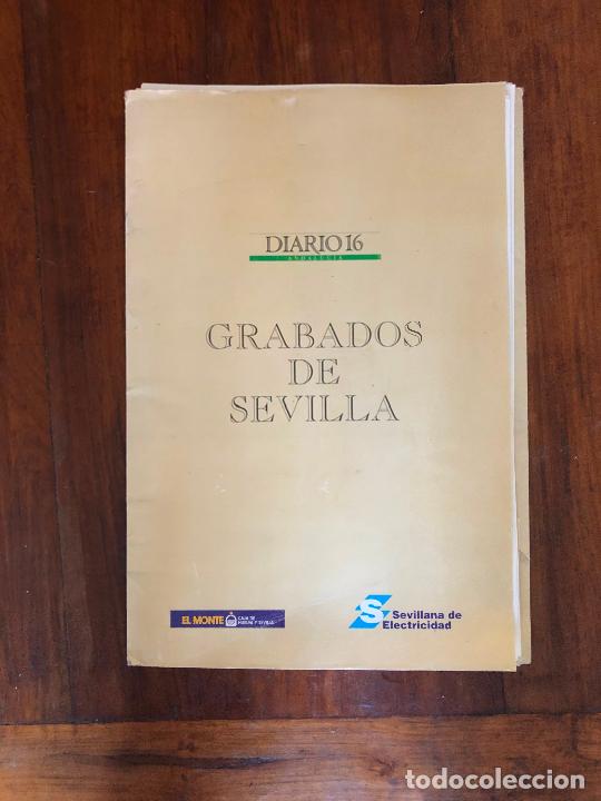 Coleccionismo de revistas y peri&oacute;dicos: GRABADOS DE SEVILLA, DIARIO 16, 22 LAMINAS