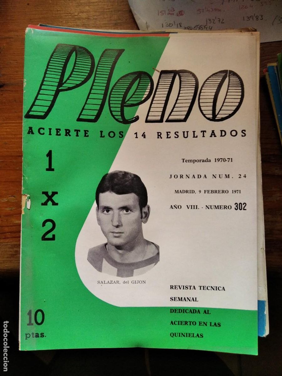 Coleccionismo de Revistas y Peri&oacute;dicos: Antigua revista pleno acierto quinielas 9 Febrero 1971 302
