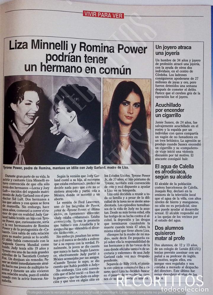 Coleccionismo de Revistas y Peri&oacute;dicos: liza minelli judy garland romina power