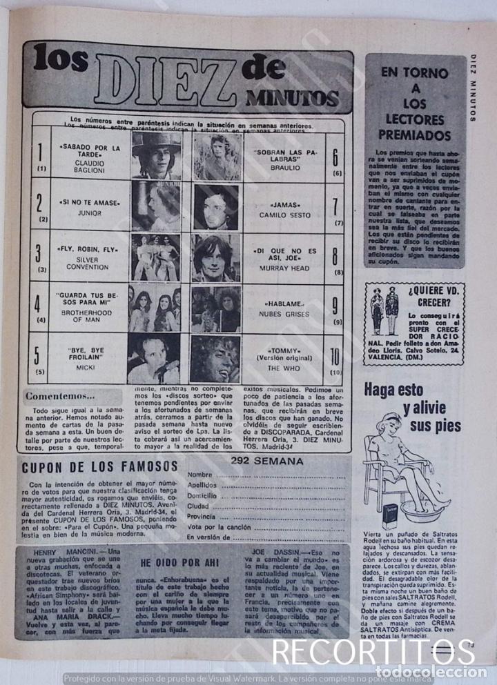 Coleccionismo de revistas y peri&oacute;dicos: escala de exitos junior camilo sesto silver convention claudio baglioni