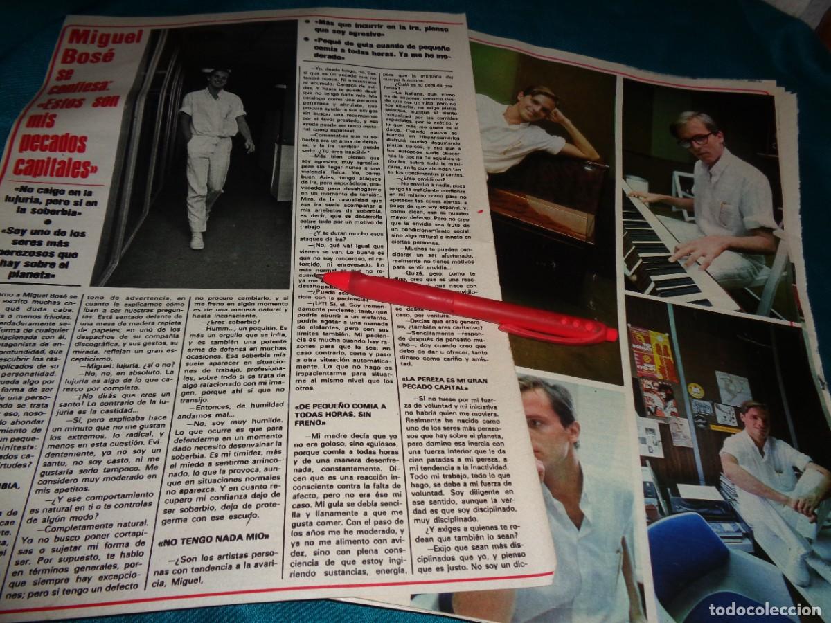 Coleccionismo de Revistas y Peri&oacute;dicos: RECORTE : MIGUEL BOSE, SE CONFIESA. SEMANA, AGTO 1982(#)