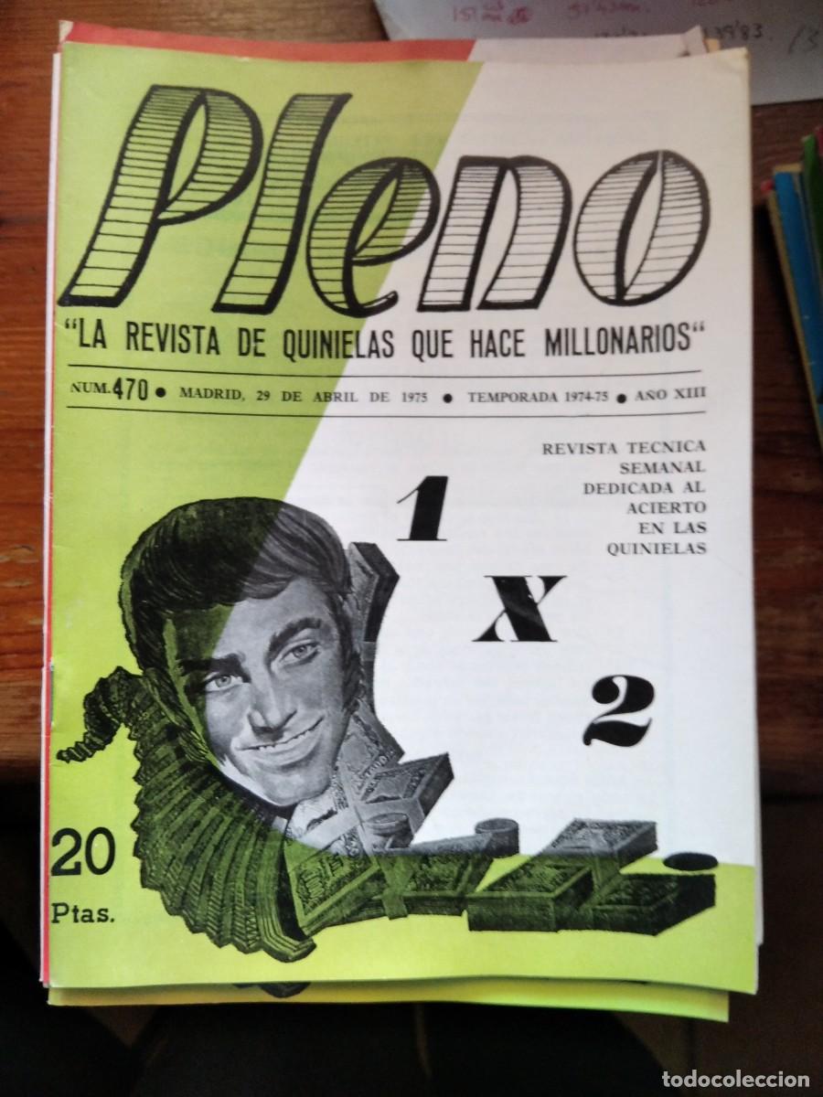 Coleccionismo de Revistas y Peri&oacute;dicos: Antigua revista quiniela acierto futbol 29 Abril 1975 Pleno