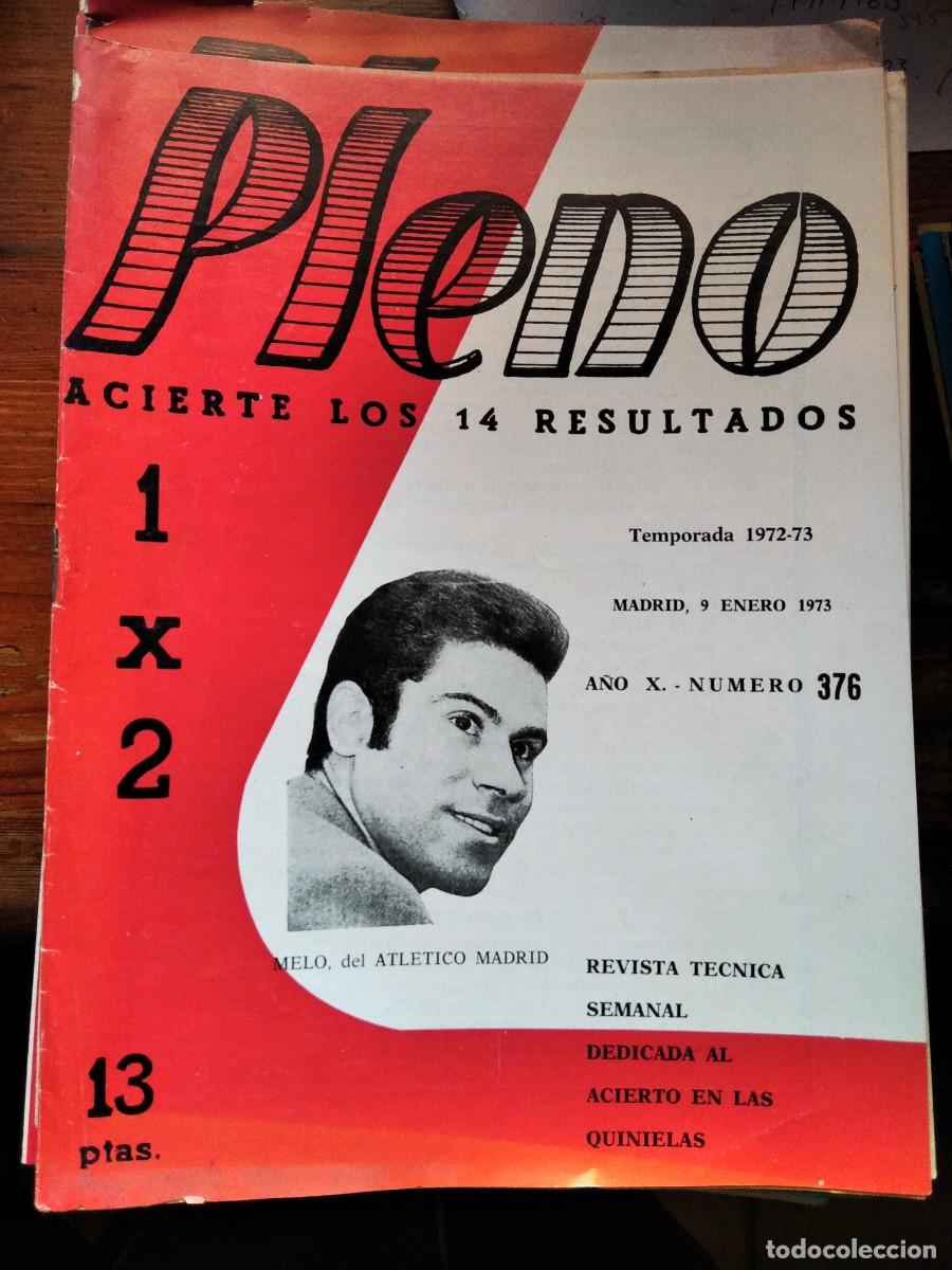 Coleccionismo de Revistas y Peri&oacute;dicos: Antigua revista pleno acierto quinielas F&Uacute;TBOL 9 eNERO 1973 n&ordm; 376