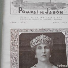 Coleccionismo de Revistas y Periódicos: POMPAS DE JABON PERFUMERIA GAL 1927 LOS 12 PRIMEROS NUMEROS ENCUADERNADOS. Lote 392123469
