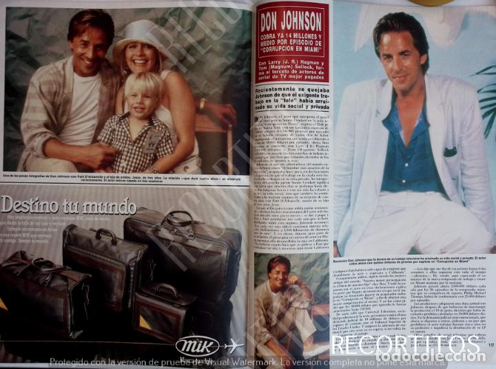 Sammeln von Zeitschriften und Zeitungen: DON JOHNSON CORRUPCION EN MIAMI vice patti d'arbanville jesse