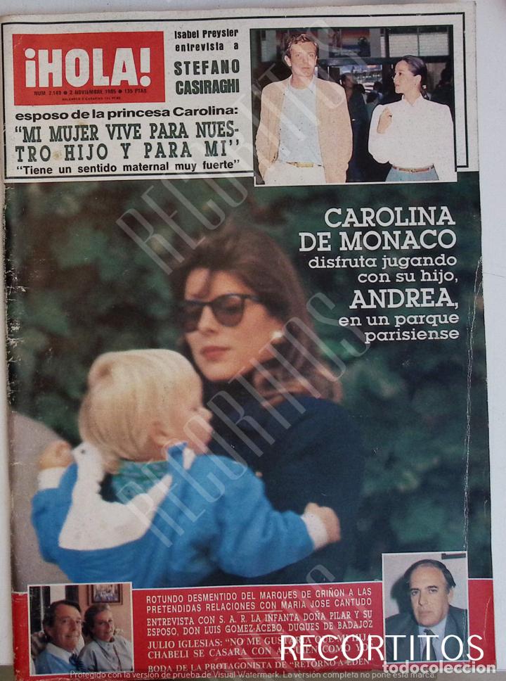Coleccionismo de Revistas y Peri&oacute;dicos: recorte portada carolina de monaco stefano casiraghi entrevistado por isabel preysler